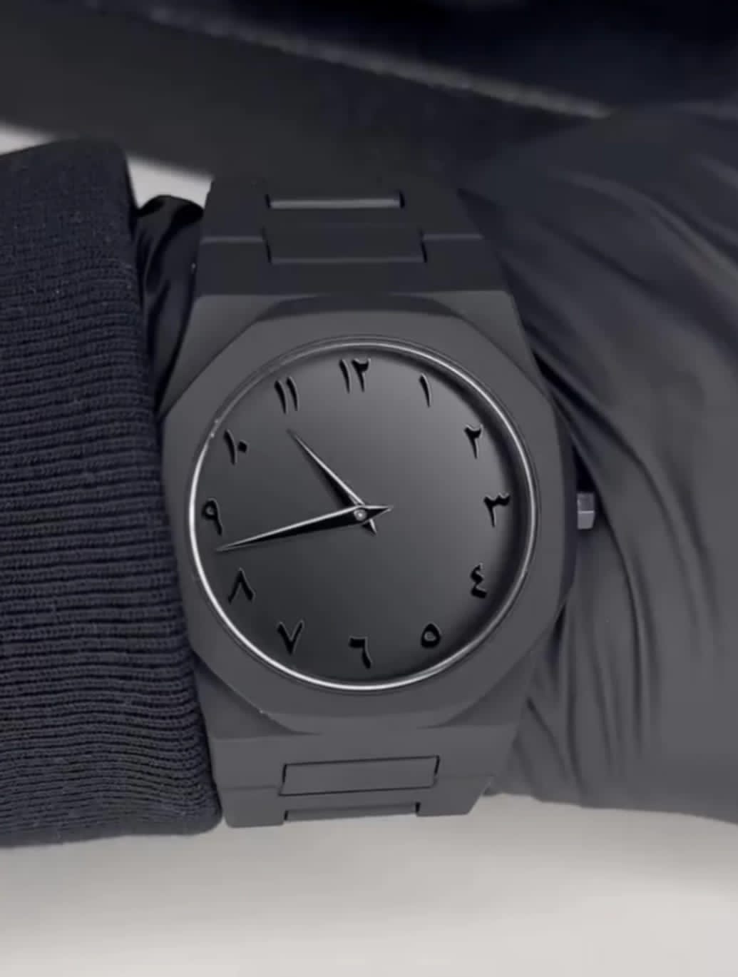 Arabic Dial Black Arabic Aura watch